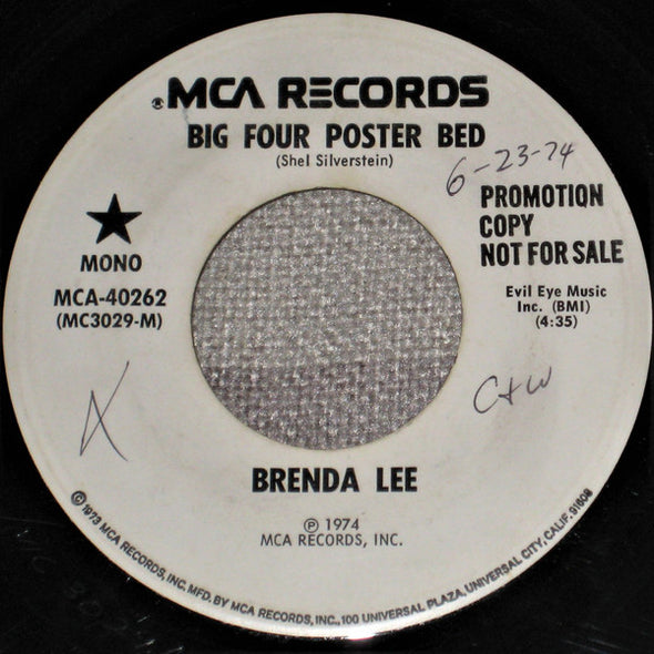 Brenda Lee : Big Four Poster Bed (7", Single, Mono, Promo)