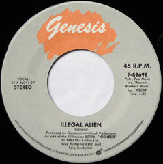 Genesis : Illegal Alien (7", Single, Spe)