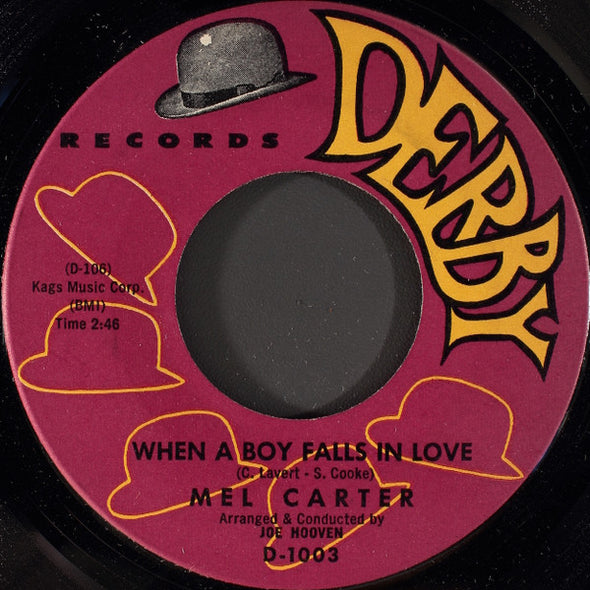 Mel Carter : When A Boy Falls In Love / So Wonderful (7", Single)