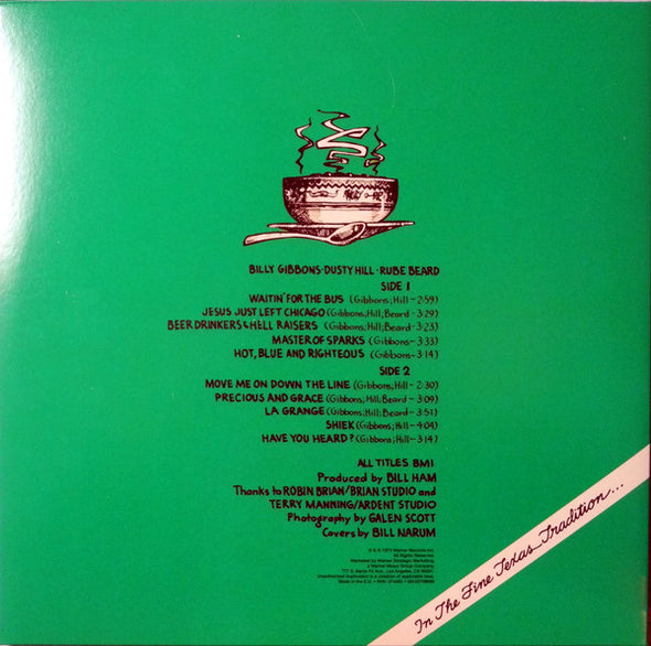 ZZ Top : Tres Hombres (LP, Album, RE, RM, RP, 180)