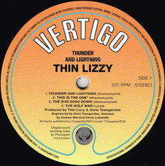 Thin Lizzy : Thunder And Lightning (LP, Album, RE, 180)