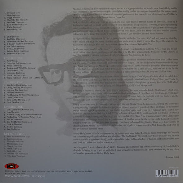 Buddy Holly : The Platinum Collection (3xLP, Comp, Col)
