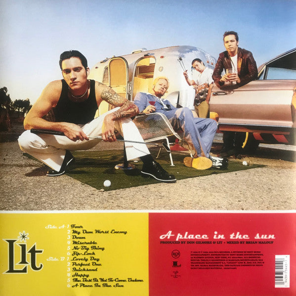 Lit : A Place In The Sun (LP, Album, RE, Whi)