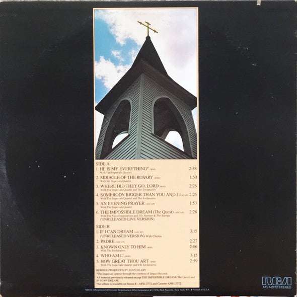 Elvis* : He Walks Beside Me, Favorite Songs Of Faith And Inspiration (LP, Comp, RE, Ind)