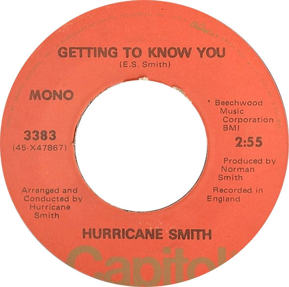 Hurricane Smith : Oh, Babe, What Would You Say? (7", Single, Win)