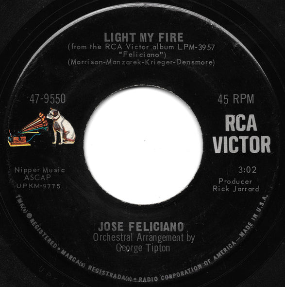 Jose Feliciano* : Light My Fire / California Dreamin' (7", Single, Roc)