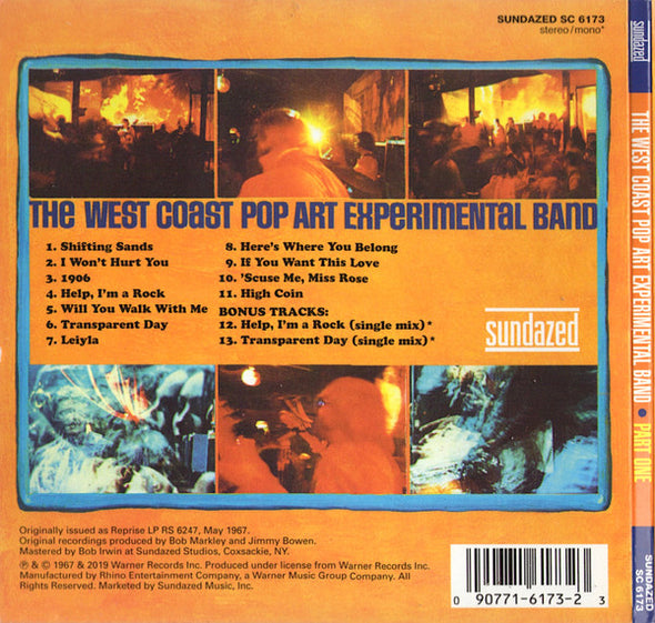 The West Coast Pop Art Experimental Band : Part One (CD, Album, RE, Dig)