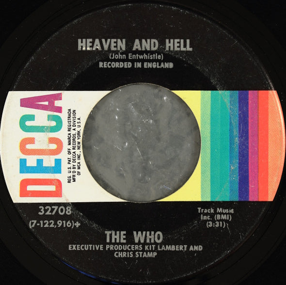 The Who : Summertime Blues (7", Single, Glo)