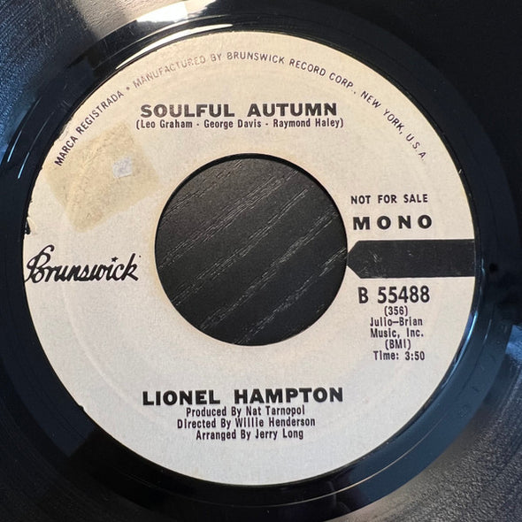 Lionel Hampton : Soulful Autumn (7", Promo)