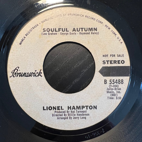 Lionel Hampton : Soulful Autumn (7", Promo)