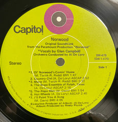 Al De Lory / Glen Campbell : Norwood - Motion Picture Soundtrack (LP, Win)