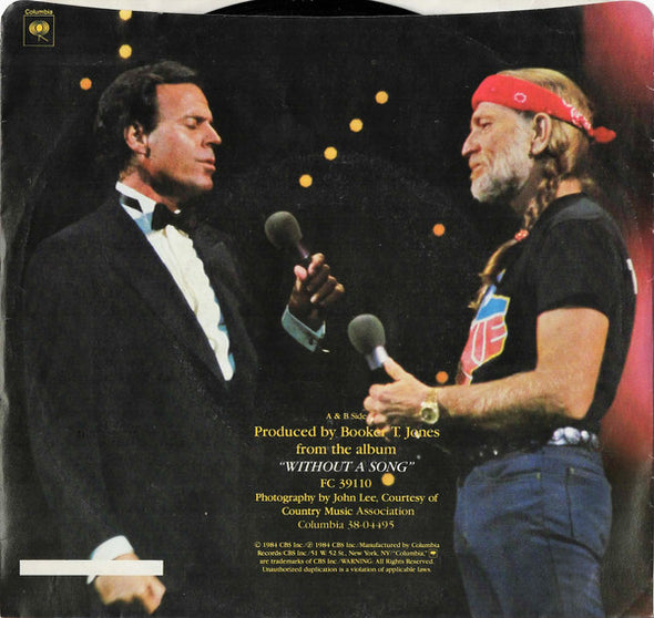 Willie Nelson & Julio Iglesias : As Time Goes By (7", Styrene)