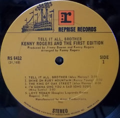 Kenny Rogers & The First Edition : Tell It All, Brother (LP, Album, RP, Pit)
