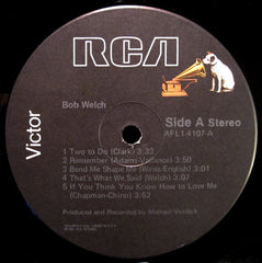 Bob Welch : Bob Welch (LP, Album, Ind)