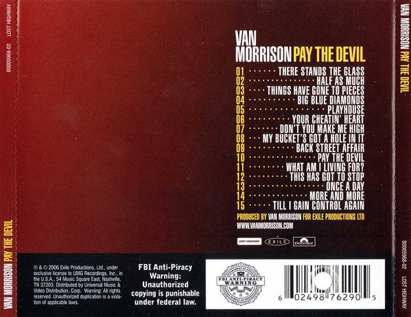 Van Morrison : Pay The Devil (CD, Album)