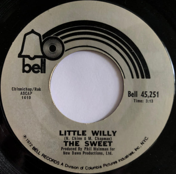 The Sweet : Little Willy  (7", Single, Styrene, Pit)