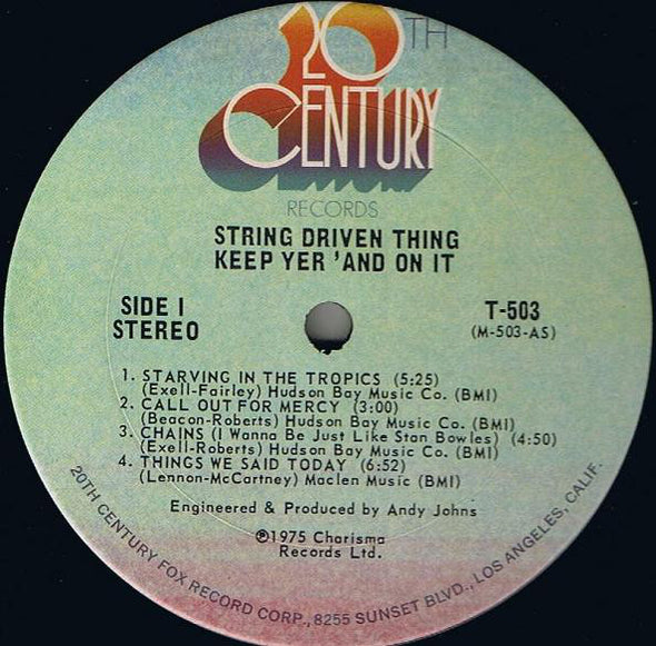 String Driven Thing : Keep Yer 'And On It (LP, Album)