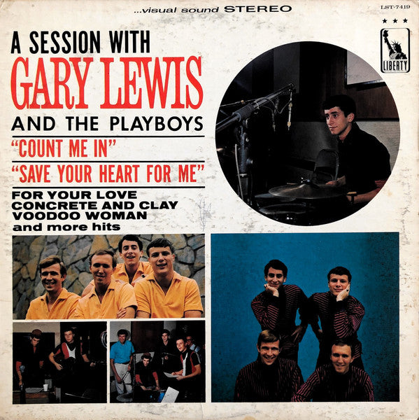 Gary Lewis And The Playboys* : A Session With Gary Lewis And The Playboys (LP, Album, Mon)