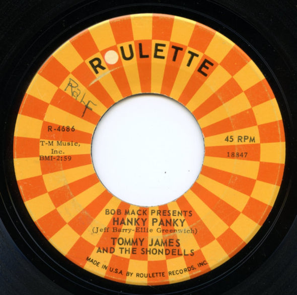 Tommy James And The Shondells* : Hanky Panky (7", Single, Roc)