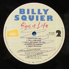 Billy Squier : Signs Of Life (LP, Album, Win)