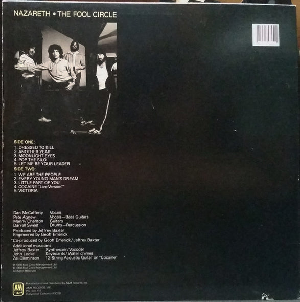 Nazareth (2) : The Fool Circle (LP, Album, y -)