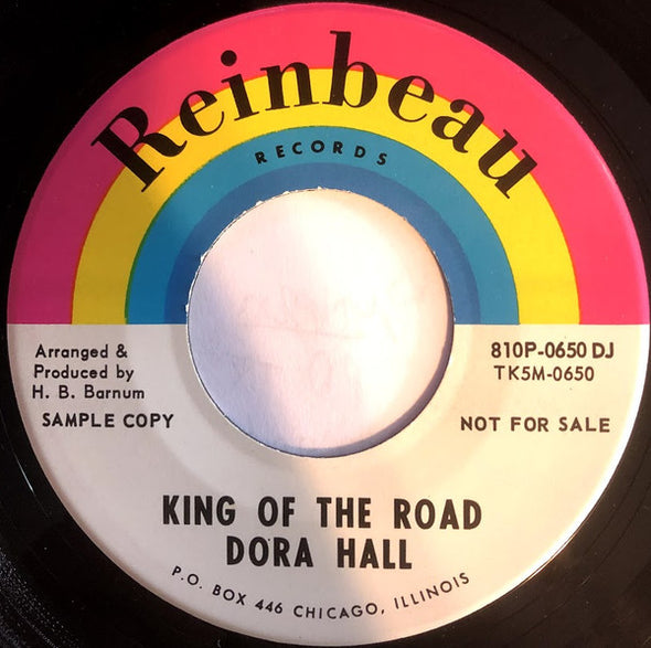 Dora Hall : Rescue Me / King Of The Road (7", Promo)