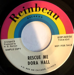 Dora Hall : Rescue Me / King Of The Road (7", Promo)