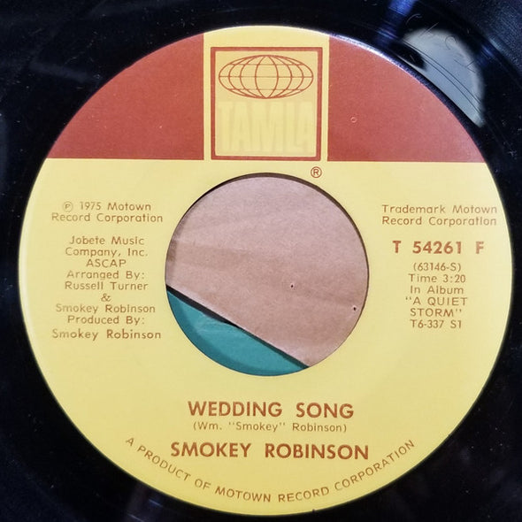 Smokey Robinson : The Agony And The Ecstasy / Wedding Song (7", Single)