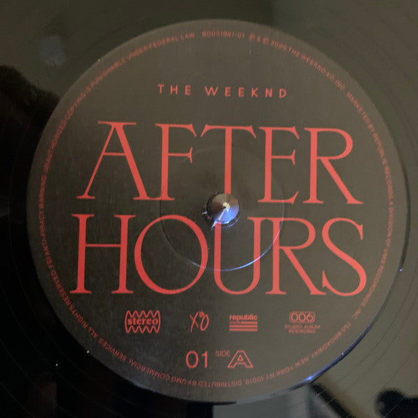 Buy Weeknd, The : After Hours (LP,Album) Online for a great price