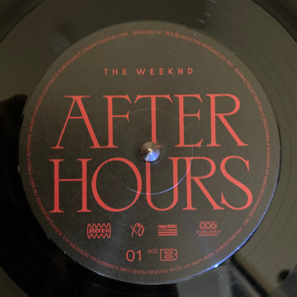 Buy Weeknd, The : After Hours (LP,Album) Online for a great price – Feels  So Good