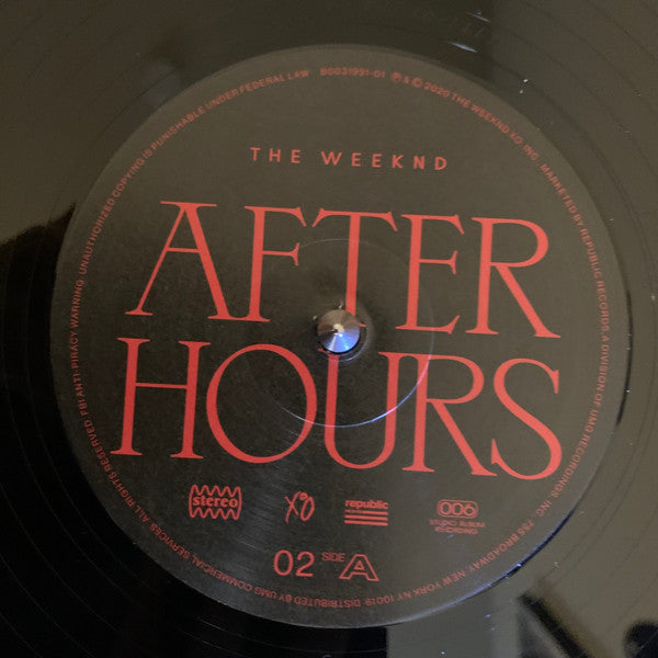 Buy Weeknd, The : After Hours (LP,Album) Online for a great price