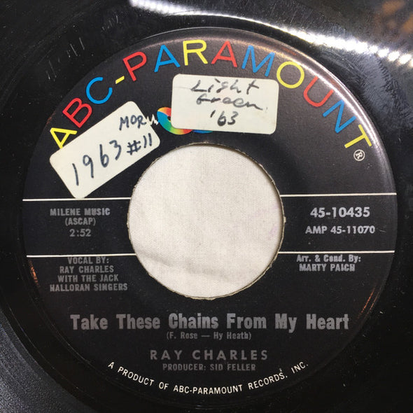 Ray Charles : Take These Chains From My Heart / No Letter Today (7")