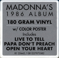 Madonna : True Blue (LP, Album, RE, 180)