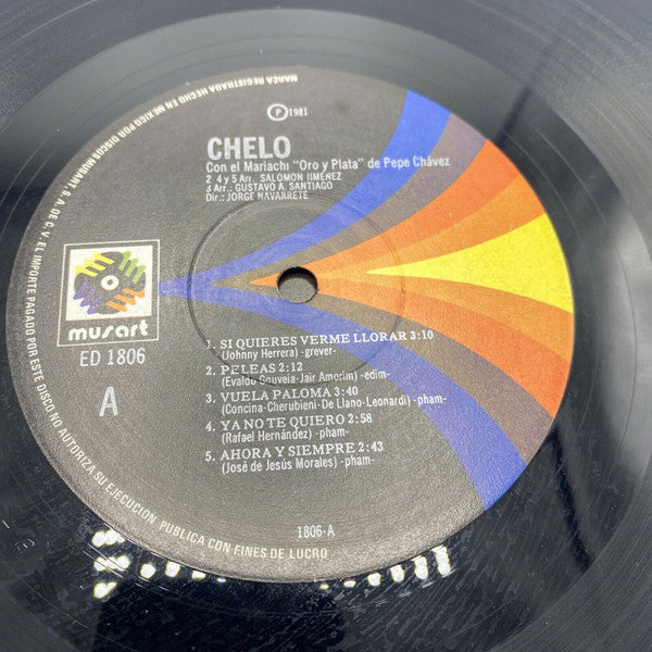 Chelo (2) Con El Mariachi "Oro y Plata" de Pepe Chávez* : Chelo (LP, Album, Est)