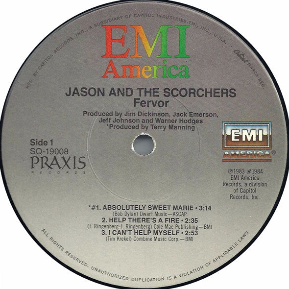 Jason And The Scorchers* : Fervor (LP, MiniAlbum, Win)