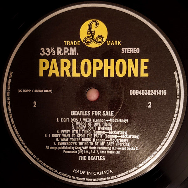 The Beatles : Beatles For Sale (LP, Album, RE, RM, 180)