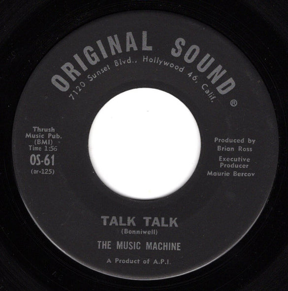 The Music Machine : Talk Talk (7", Single, Ind)