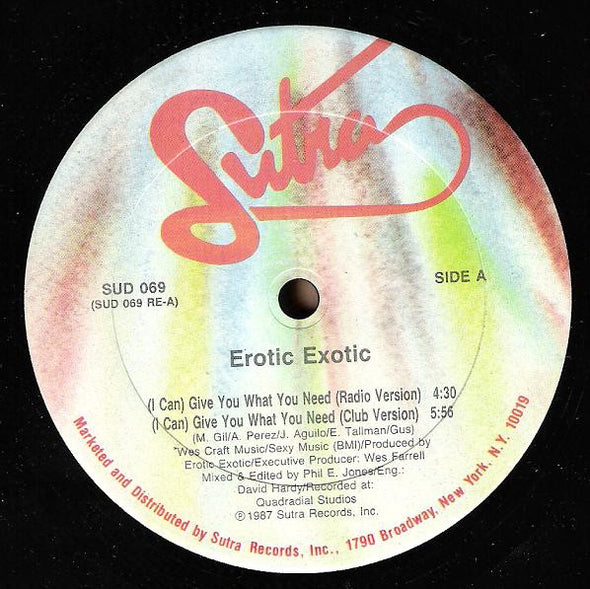 Erotic Exotic : (I Can) Give You What You Need (12")