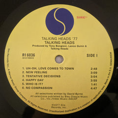 Talking Heads : Talking Heads: 77 (LP, Album, RE)