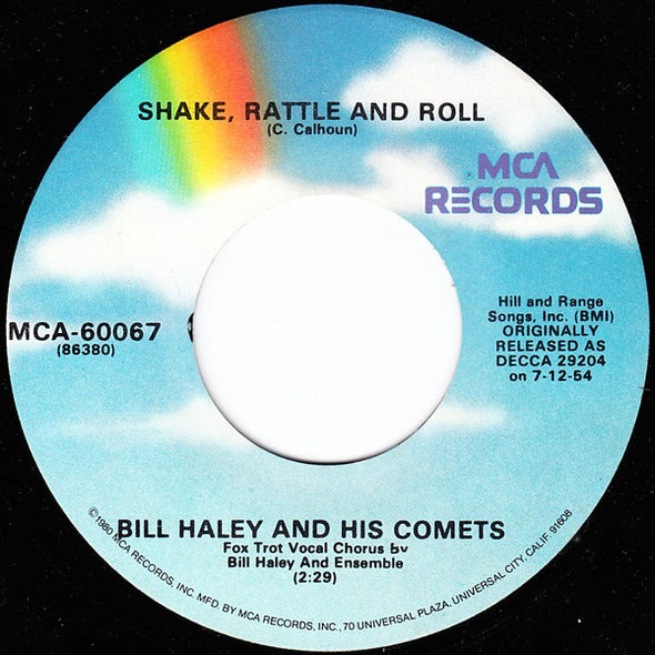 Bill Haley And His Comets : Shake, Rattle And Roll / See You Later, Alligator (7", RE, Glo)