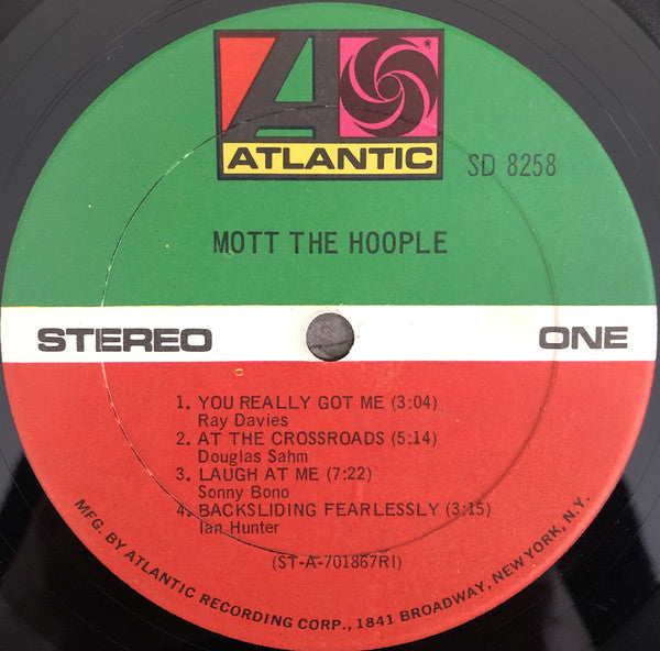 Mott The Hoople : Mott The Hoople (LP, Album, Gat)