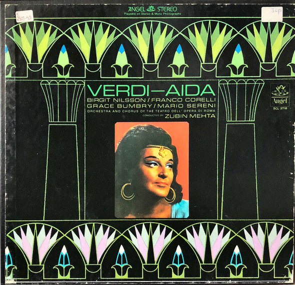 Verdi*, Birgit Nilsson, Franco Corelli, Grace Bumbry, Orchestra* E Coro Del Teatro Dell'Opera Di Roma Conducted By Zubin Mehta : Aïda (3xLP + Box)