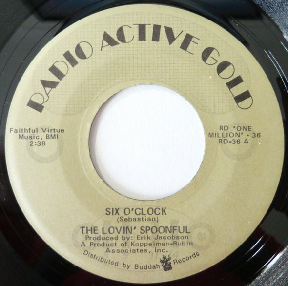 The Lovin' Spoonful : Six O'clock / Coconut Grove (7", Single, RE)