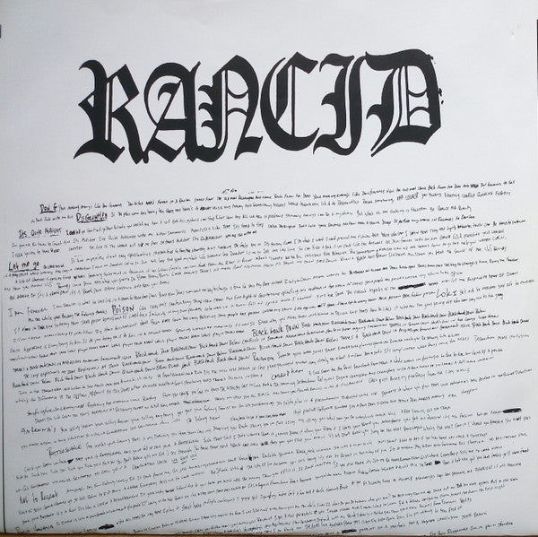 Rancid : Rancid (LP, Album)