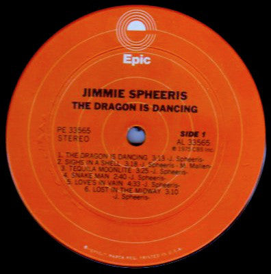 Jimmie Spheeris : The Dragon Is Dancing (LP, Album, Ter)