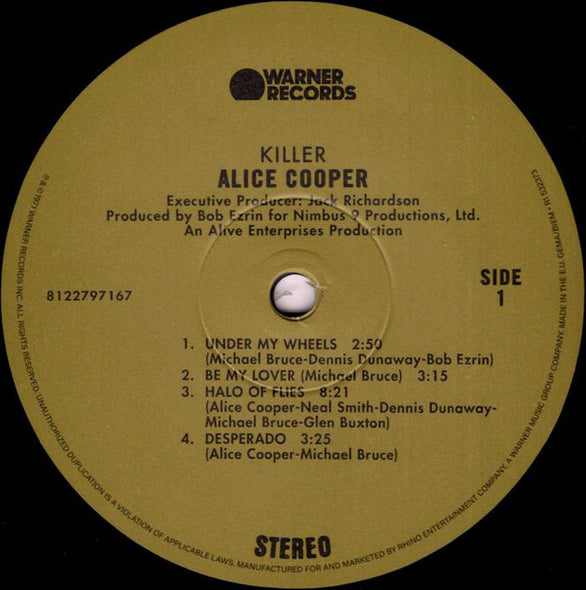 Alice Cooper : Killer (LP,Reissue,Remastered,Repress)