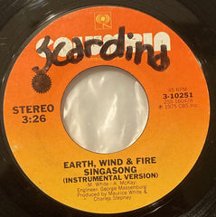 Earth, Wind & Fire : SingASong (7", Single, Ter)