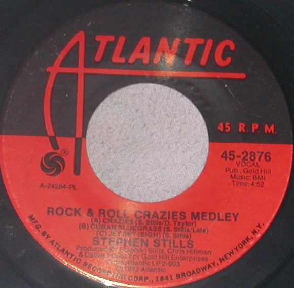 Stephen Stills : It Doesn't Matter / Rock & Roll Crazies Medley (7", Single, PL )