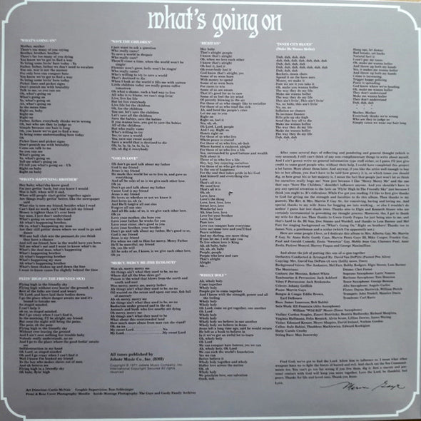 Marvin Gaye : What's Going On (LP, Album, Ltd, RE, RM, Gre)