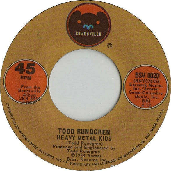 Todd Rundgren : A Dream Goes On Forever (7", Styrene, Ter)
